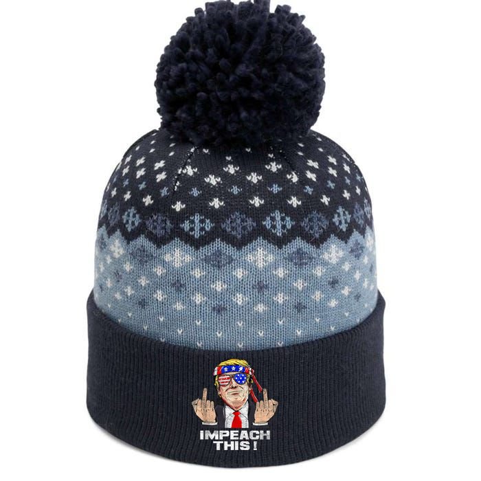 Donald Trump Run For President American Impeach This Pro Donald Trump Gifts Rep The Baniff Cuffed Pom Beanie