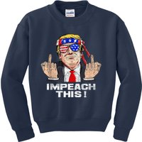 Donald Trump Run For President American Impeach This Pro Donald Trump Gifts Rep Kids Sweatshirt