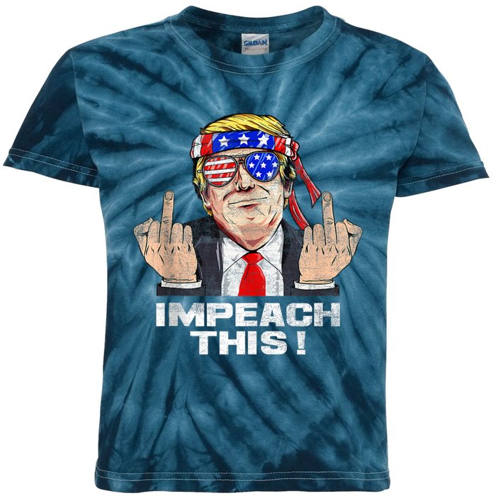 Donald Trump Run For President American Impeach This Pro Donald Trump Gifts Rep Kids Tie-Dye T-Shirt