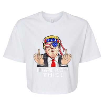 Donald Trump Run For President American Impeach This Pro Donald Trump Gifts Rep Bella+Canvas Jersey Crop Tee