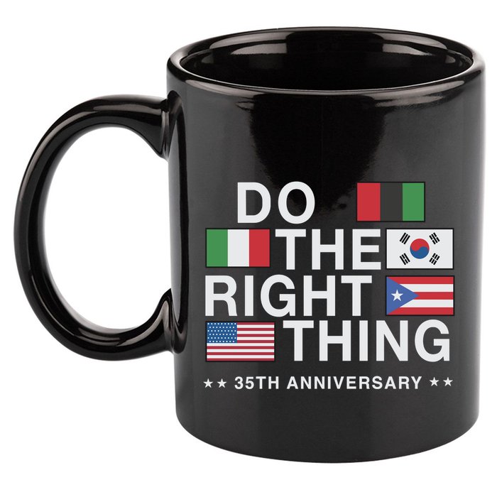 Do The Right Thing Flag 35th Anniversary 11oz C Handle Ceramic Mug
