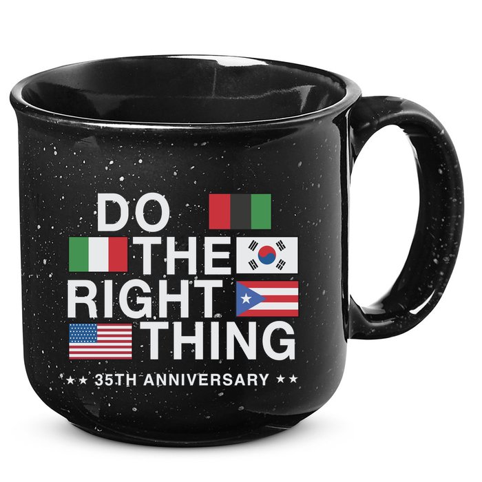 Do The Right Thing Flag 35th Anniversary 15oz Campfire Ceramic Mug