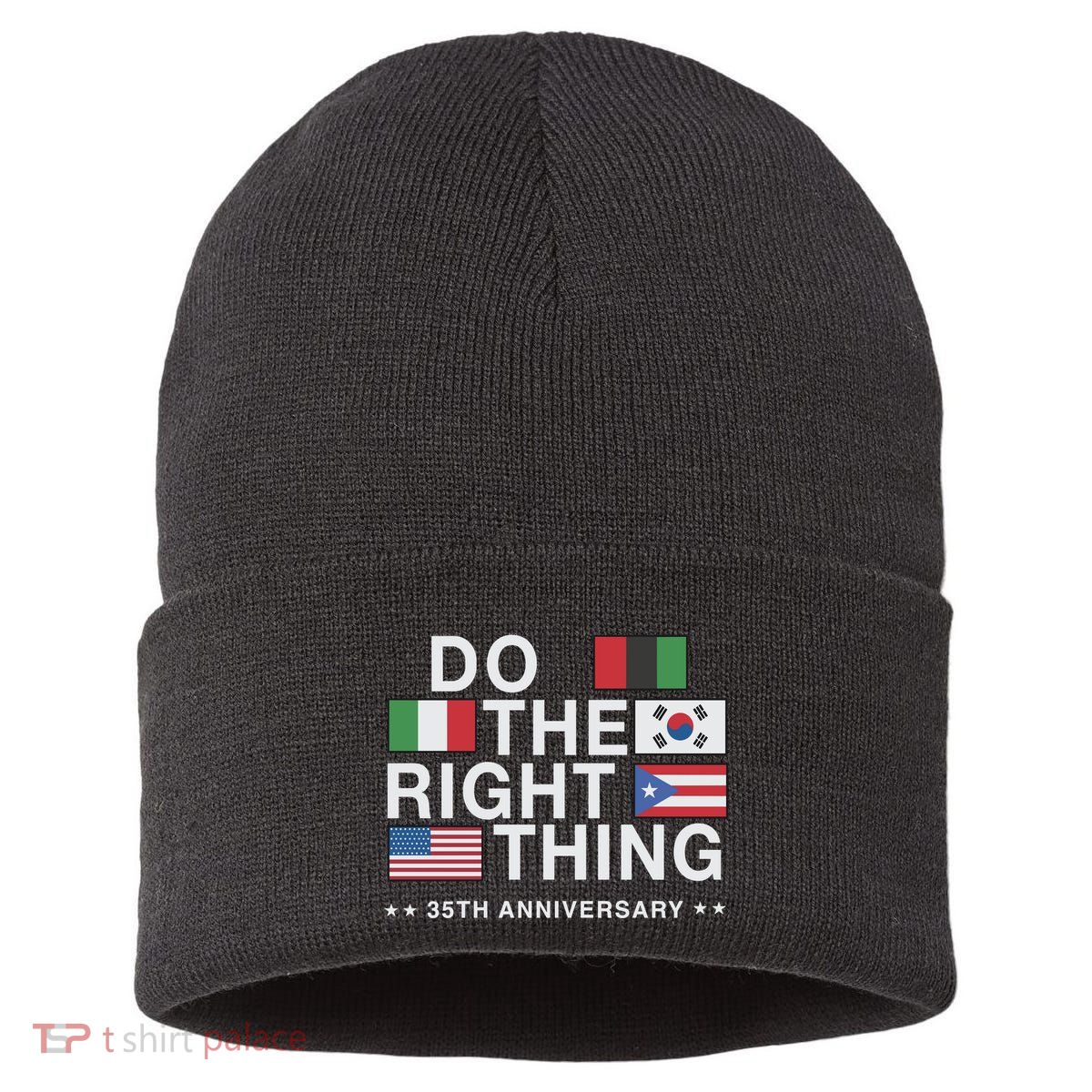 Do The Right Thing Flag 35th Anniversary Sustainable Knit Beanie