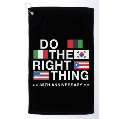 Do The Right Thing Flag 35th Anniversary Golf Towel