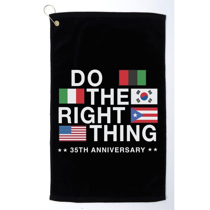 Do The Right Thing Flag 35th Anniversary Golf Towel
