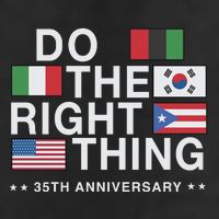 Do The Right Thing Flag 35th Anniversary Golf Towel