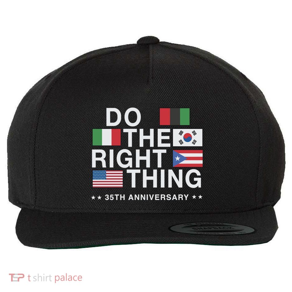Do The Right Thing Flag 35th Anniversary Wool Snapback Cap
