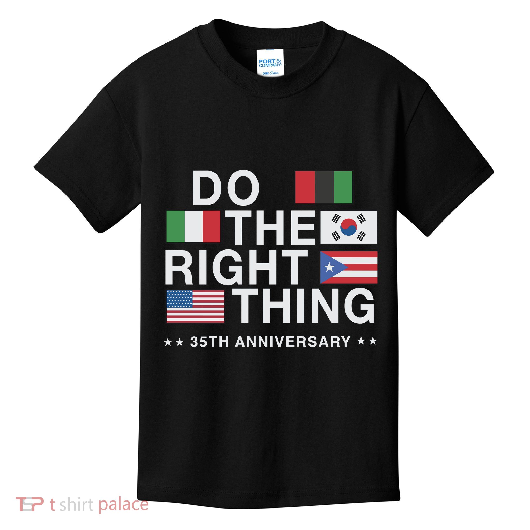 Do The Right Thing Flag 35th Anniversary Kids T-Shirt