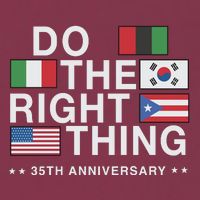 Do The Right Thing Flag 35th Anniversary 16oz Travel Tumbler