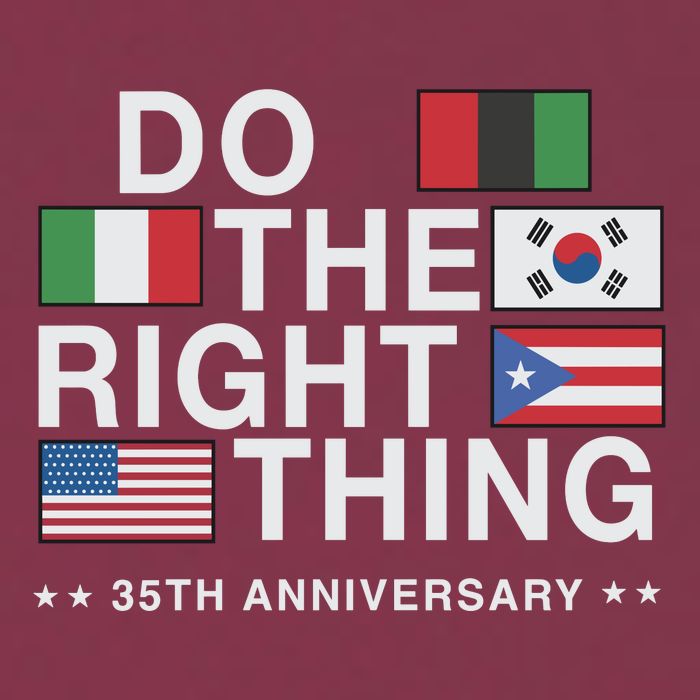 Do The Right Thing Flag 35th Anniversary 16oz Travel Tumbler