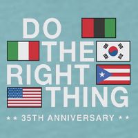 Do The Right Thing Flag 35th Anniversary Sueded Cloud Jersey T-Shirt