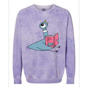 Driven To Read Pigeon Library Reading Books Reader Colorblast Crewneck Sweatshirt