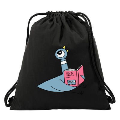 Driven To Read Pigeon Library Reading Books Reader Drawstring Bag