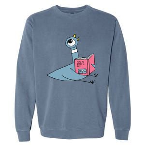 Driven To Read Pigeon Library Reading Books Reader Garment-Dyed Sweatshirt