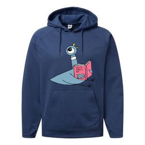 Driven To Read Pigeon Library Reading Books Reader Performance Fleece Hoodie