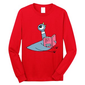 Driven To Read Pigeon Library Reading Books Reader Long Sleeve Shirt