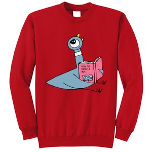 Driven To Read Pigeon Library Reading Books Reader Sweatshirt