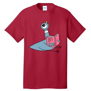 Driven To Read Pigeon Library Reading Books Reader Tall T-Shirt