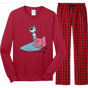 Driven To Read Pigeon Library Reading Books Reader Long Sleeve Pajama Set