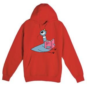 Driven To Read Pigeon Library Reading Books Reader Premium Pullover Hoodie