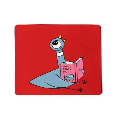 Driven To Read Pigeon Library Reading Books Reader Mousepad