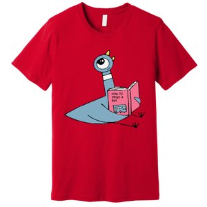 Driven To Read Pigeon Library Reading Books Reader Premium T-Shirt