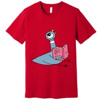 Driven To Read Pigeon Library Reading Books Reader Premium T-Shirt