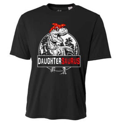 Daughtersaurus T rex Dinosaur DaughterSaurus Family Matching Cooling Performance Crew T-Shirt