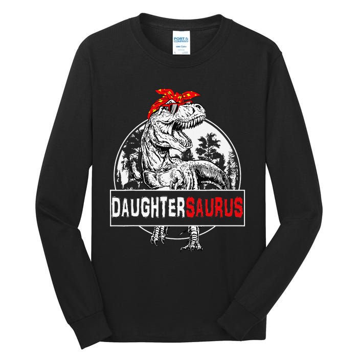 Daughtersaurus T rex Dinosaur DaughterSaurus Family Matching Tall Long Sleeve T-Shirt