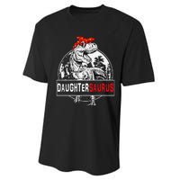 Daughtersaurus T rex Dinosaur DaughterSaurus Family Matching Performance Sprint T-Shirt