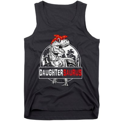 Daughtersaurus T rex Dinosaur DaughterSaurus Family Matching Tank Top