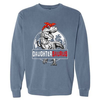 Daughtersaurus T rex Dinosaur DaughterSaurus Family Matching Garment-Dyed Sweatshirt