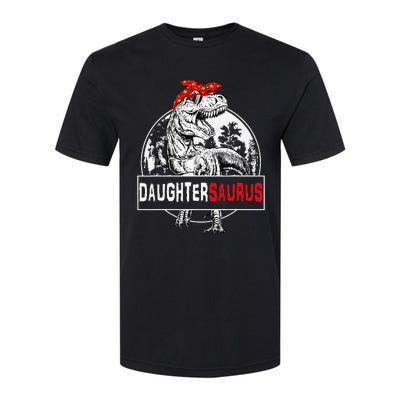 Daughtersaurus T rex Dinosaur DaughterSaurus Family Matching Softstyle CVC T-Shirt