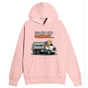 Donald Trump Rides In Garbage Truck Urban Pullover Hoodie