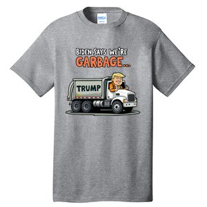 Donald Trump Rides In Garbage Truck Tall T-Shirt