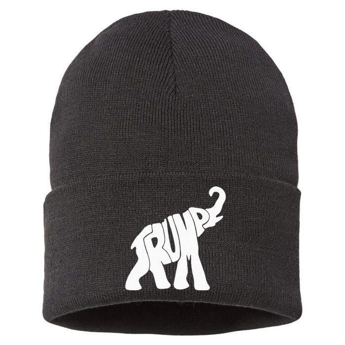 Donald Trump Republican Elephant Trump Supporter President Sustainable Knit Beanie