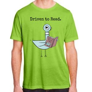 Driven To Read Pigeon Book Adult ChromaSoft Performance T-Shirt