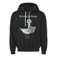 Driven To Read Pigeon Book Garment-Dyed Fleece Hoodie