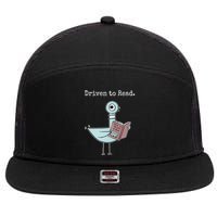 Driven To Read Pigeon Book 7 Panel Mesh Trucker Snapback Hat