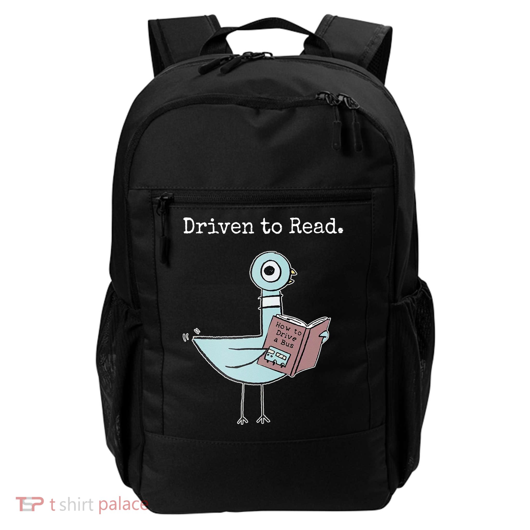 Driven To Read Pigeon Book Daily Commute Backpack