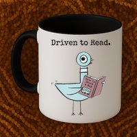 Driven To Read Pigeon Book Mug