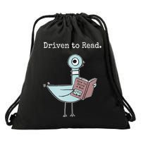 Driven To Read Pigeon Book Drawstring Bag