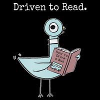 Driven To Read Pigeon Book Drawstring Bag
