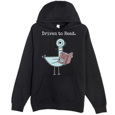Driven To Read Pigeon Book Premium Pullover Hoodie
