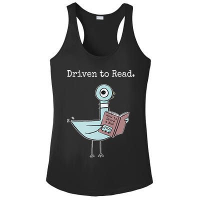 Driven To Read Pigeon Book Ladies PosiCharge Competitor Racerback Tank