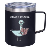 Driven To Read Pigeon Book 12oz Stainless Steel Coffee Mug