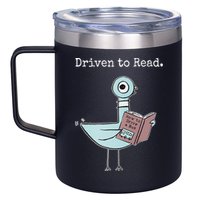 Driven To Read Pigeon Book 12oz Stainless Steel Coffee Mug