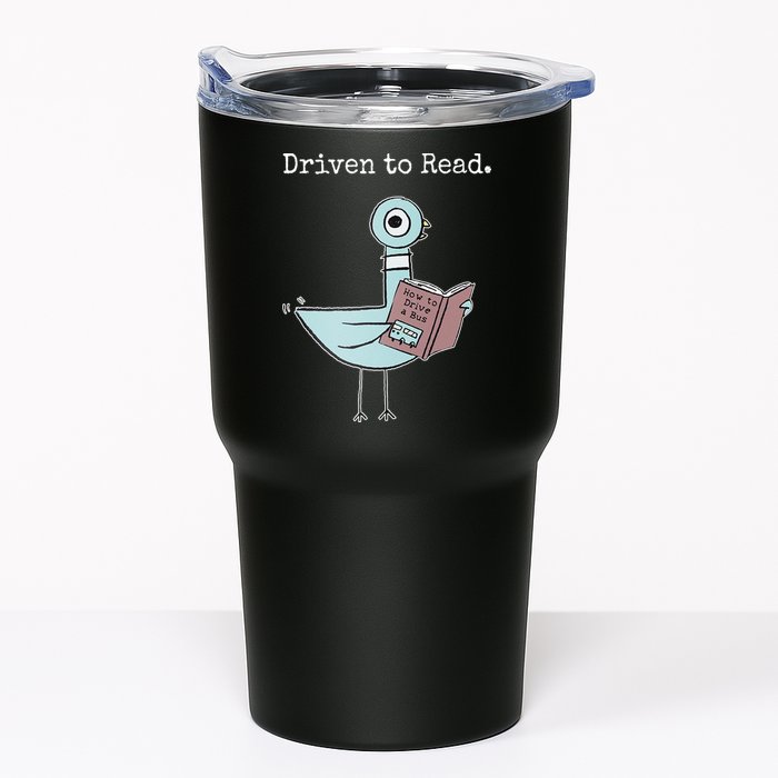Driven To Read Pigeon Book Tumbler