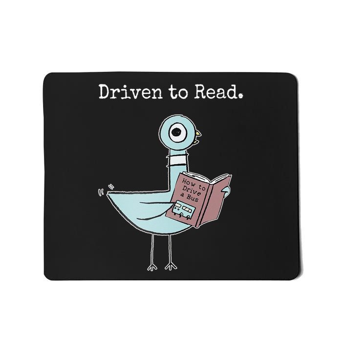 Driven To Read Pigeon Book Mousepad