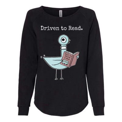 Driven To Read Pigeon Book Womens California Wash Sweatshirt